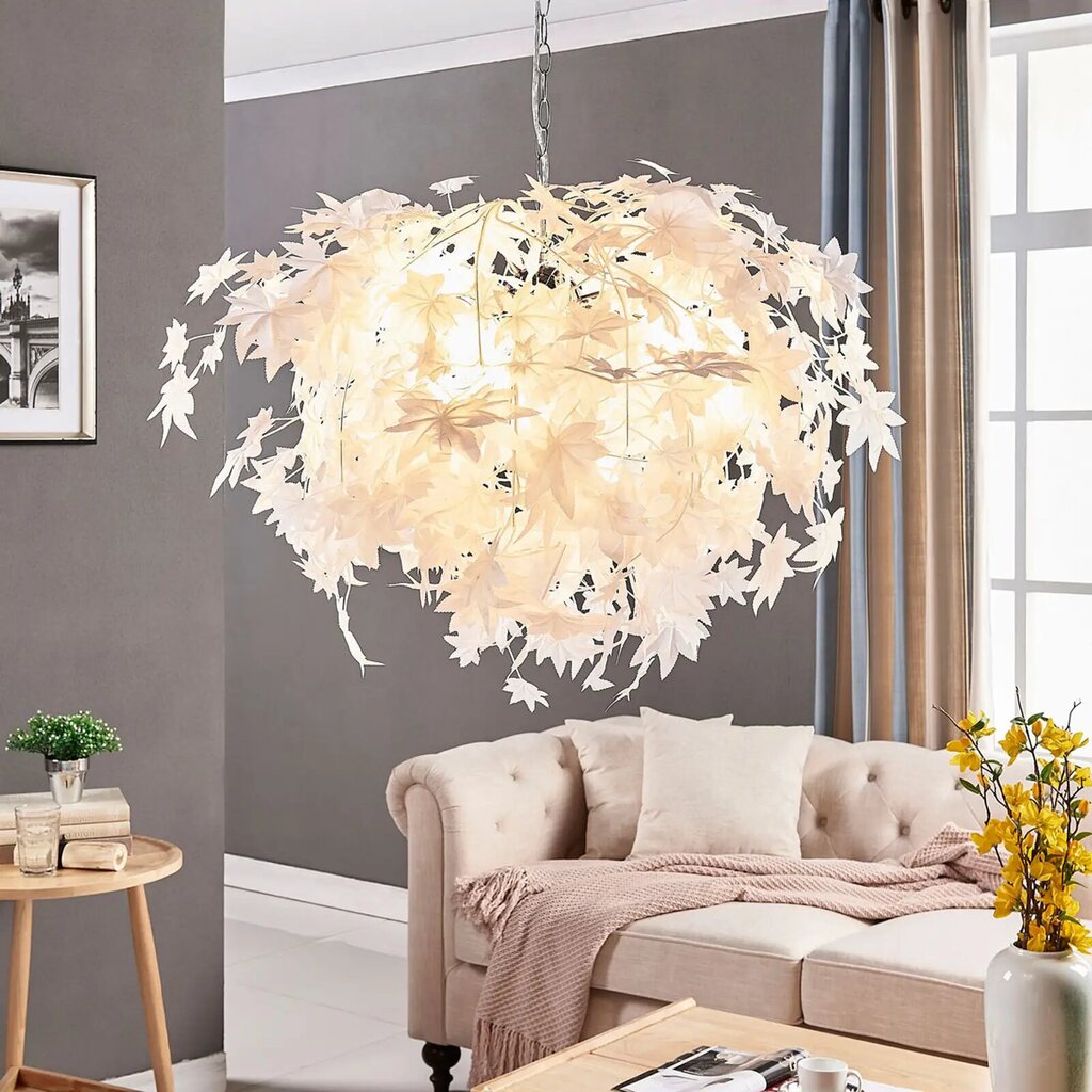 Kļavu lapu piekaramā lampa, 70 cm цена и информация | Lustras | 220.lv