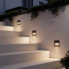 Kvadrātveida LED padziļināts sienas apgaismojums Loya āra cena un informācija | Āra apgaismojums | 220.lv