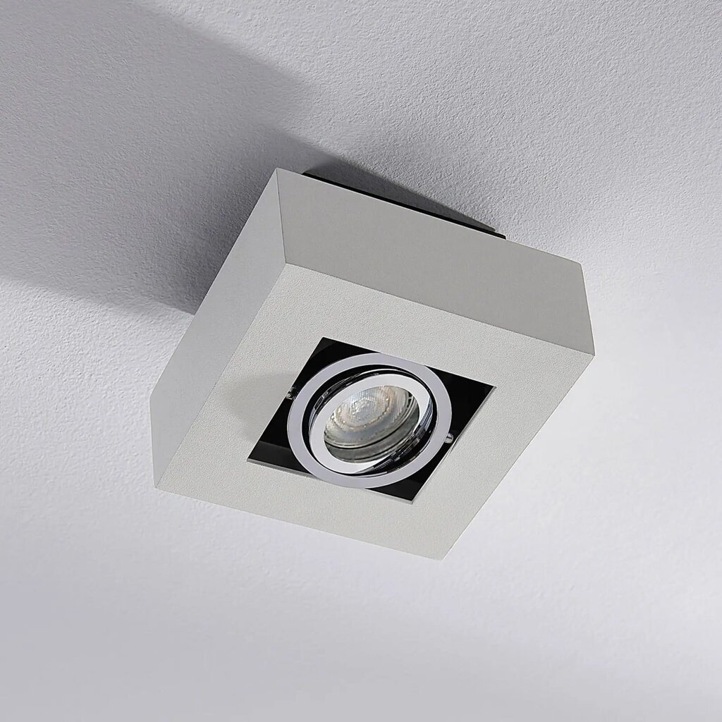 Kvadrātveida LED punkts Vince balts cena un informācija | Griestu lampas | 220.lv