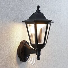 LED āra sienas lampa Iavo ar sensoru cena un informācija | Lindby Dārza preces | 220.lv
