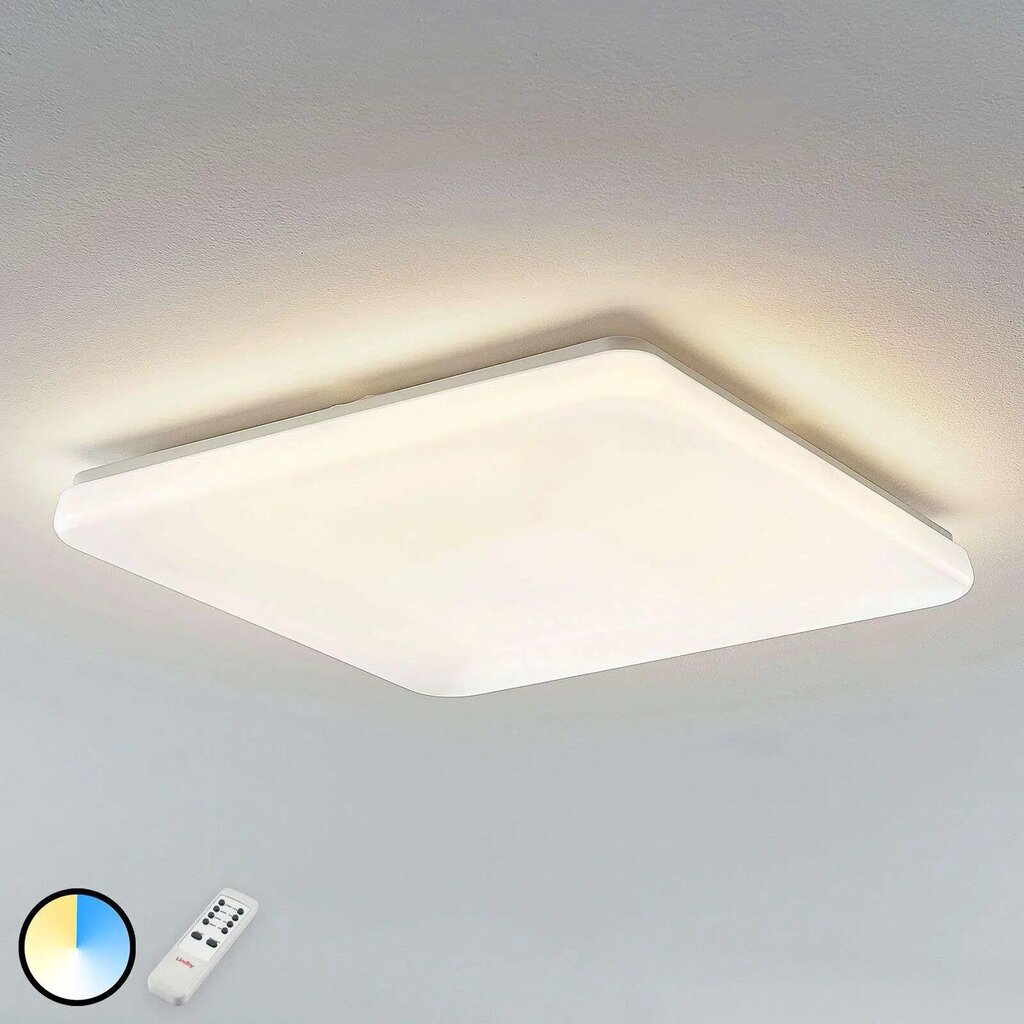 LED griestu lampa Indika, maināma krāsa CCT, stūra цена и информация | Griestu lampas | 220.lv