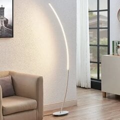 LED loka stāvlampa Nalevi, pulēts sudrabs цена и информация | Торшеры | 220.lv