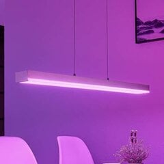 Подвесной светильник LED Keyan, WiZ, квадратный, удлиненный, никель цена и информация | Люстры | 220.lv