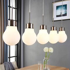 LED piekarināma lampiņa bada spuldzes formā, regulējama, 5 spuldzes. cena un informācija | Lustras | 220.lv