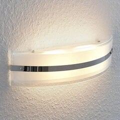 LED sienas lampa Zinka no stikla, 37,5 cm cena un informācija | Sienas lampas | 220.lv