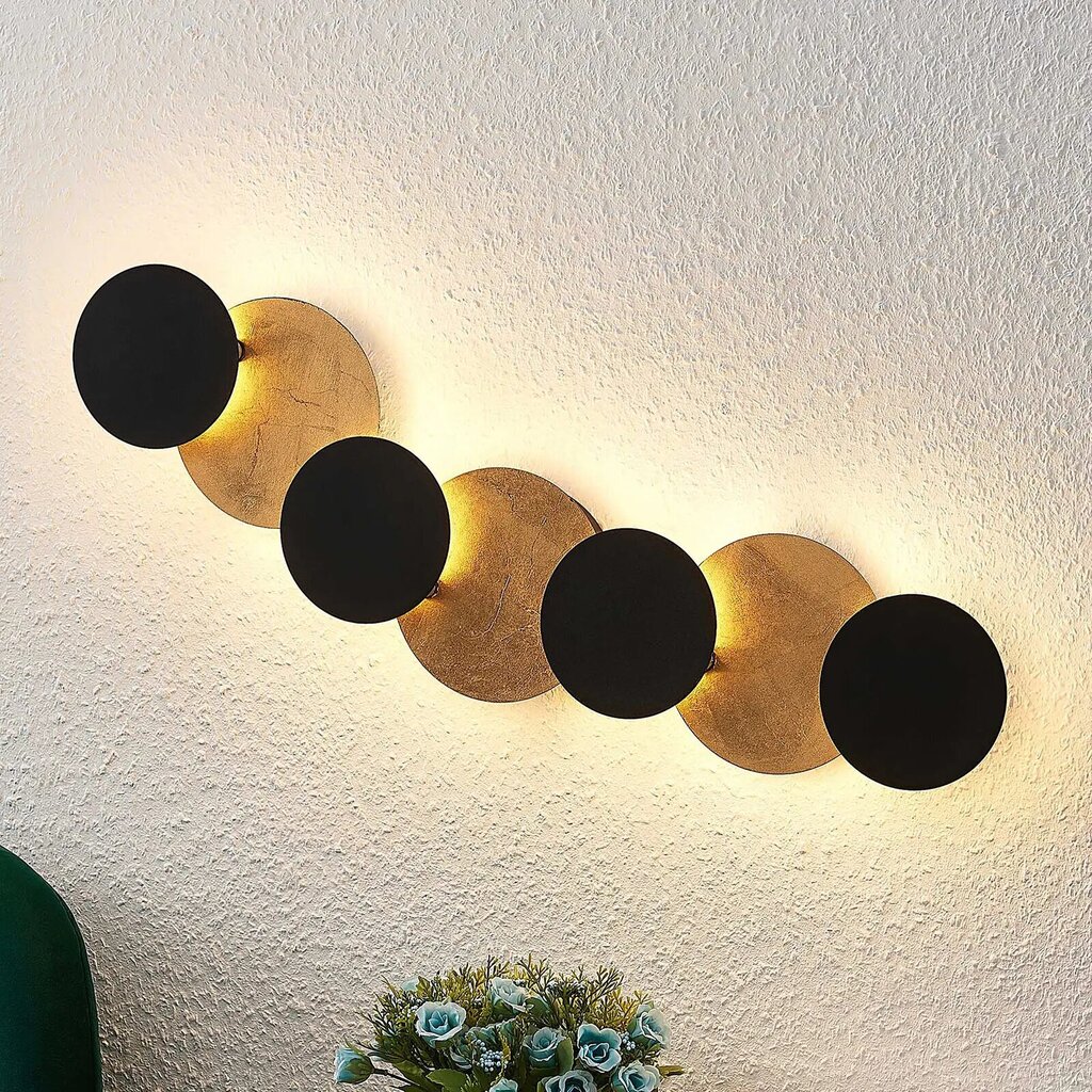 Lindby Bražina LED sienas lampa ar septiņām gaismām cena un informācija | Sienas lampas | 220.lv