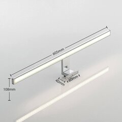 Lindby Daitani LED vannas istabas spoguļgaisma 60,5 cm cena un informācija | Sienas lampas | 220.lv