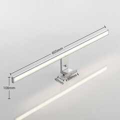 Lindby Daitani LED vannas istabas spoguļgaisma 60,5 cm cena un informācija | Lindby Mēbeles un interjers | 220.lv