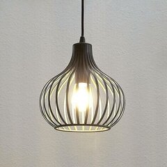 Подвесной светильник Lindby Frances, коричневый, 1 лампочка, Ø 23 см цена и информация | Люстры | 220.lv
