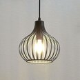 Подвесной светильник Lindby Frances, коричневый, 1 лампочка, Ø 23 см