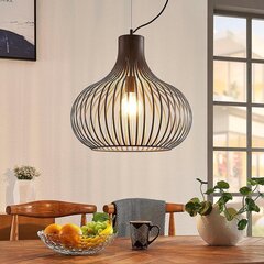 Lindby Frances piekaramā lampa, brūna, 1 spuldze, Ø 48 cm cena un informācija | Lustras | 220.lv