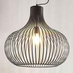 Lindby Frances piekaramā lampa, brūna, 1 spuldze, Ø 60 cm cena un informācija | Lustras | 220.lv