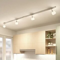 Lindby Jeanit 1-fāzes LED celiņš, balts cena un informācija | Griestu lampas | 220.lv