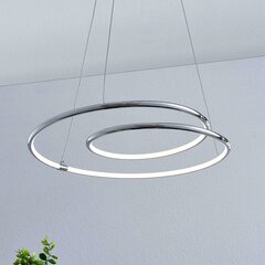 Lindby Lucy LED piekaramā lampa, 45cm, hromēta cena un informācija | Piekaramās lampas | 220.lv