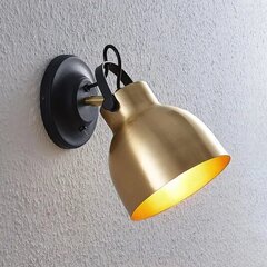 Lindby Milana sienas lampa, matēts misiņš цена и информация | Настенные светильники | 220.lv
