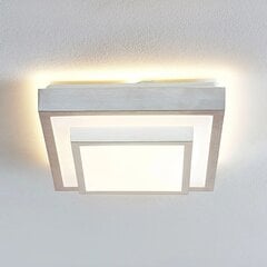 Lindby Mirco LED alumīnija griestu lampa, kvadrātveida, 32 cm цена и информация | Потолочные светильники | 220.lv