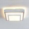 Lindby Mirco LED alumīnija griestu lampa, kvadrātveida, 32 cm