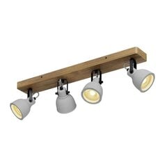 Lindby Mitis LED griestu lampa, priedes koks, 4 spuldzes. цена и информация | Потолочные светильники | 220.lv