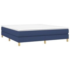 vidaXL atsperu gulta ar matraci, zils, 160x200 cm, audums cena un informācija | Gultas | 220.lv