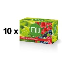 Augļu tēja ETNO FRUIT PEASURE, 22 x 1,5 g, iepakojumā 10 gab. cena un informācija | Tēja | 220.lv