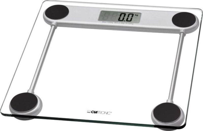 Elektroniskie stikla svari ar viegli nolasāmu LCD ekrānu 150 kg цена и информация | Ķermeņa svari, bagāžas svari | 220.lv