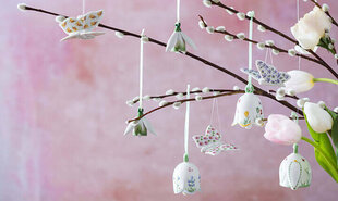 Villeroy & Boch "Mini Flower Bells" подвеска 1шт. Пасхальная коллекция. цена и информация | Праздничные декорации | 220.lv