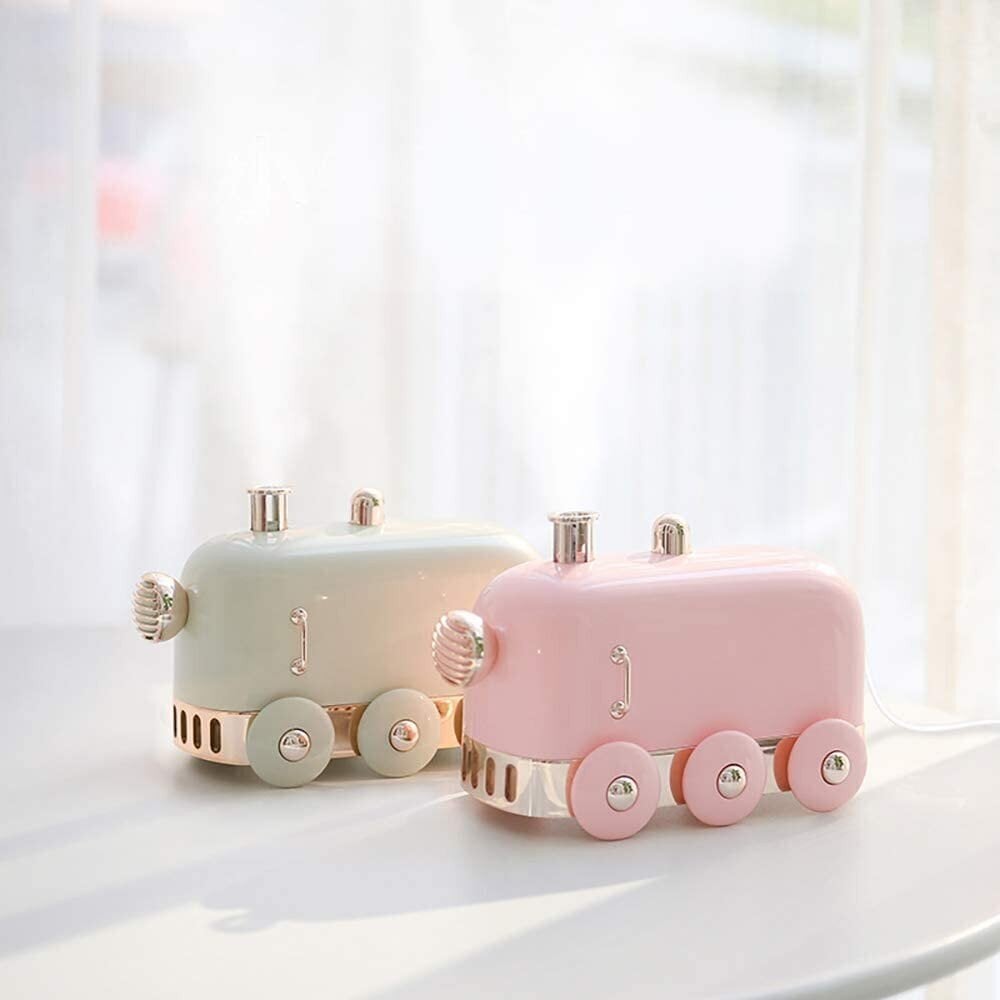 Bērnu aromterapijas retro difuzors iztvaicētājs Pink Train 300ml cena un informācija | Gaisa mitrinātāji | 220.lv