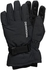 Cimdi Didriksons Biggles Gloves melni cena un informācija | Ziemas apģērbs bērniem | 220.lv