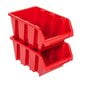 botle 5x Saliekama plastmasas uzglabāšanas kaste 100x150x70 mm sarkana cena un informācija | Instrumentu kastes | 220.lv