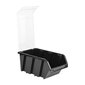 Plastmasas kastīte Botle ar vāku 160x230x120 mm, melna cena un informācija | Instrumentu kastes | 220.lv