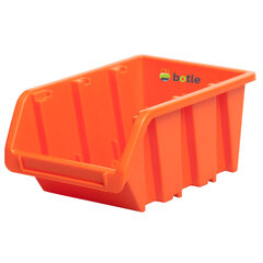 botle 5x Saliekama plastmasas uzglabāšanas kaste 80x115x60 mm Oranžs цена и информация | Ящики для инструментов, держатели | 220.lv