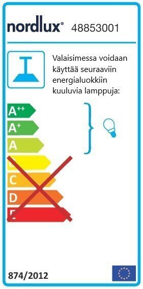 Nordlux griestu lampa Emma cena un informācija | Sienas lampas | 220.lv