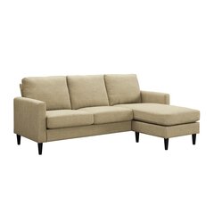 Stūra dīvāns Kaci, smilškrāsas cena un informācija | Stūra dīvāni | 220.lv
