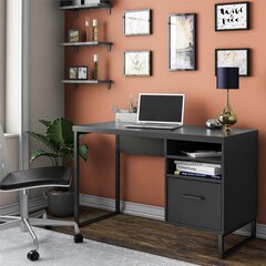 Письменный стол Candon, черный цена и информация | Компьютерные, письменные столы | 220.lv