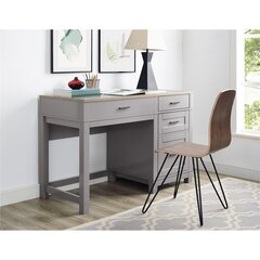 Письменный стол Dorel Home Carver, серый цена и информация | Компьютерные, письменные столы | 220.lv