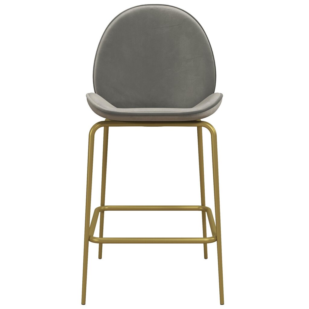 Bāra krēsls CosmoLiving by Cosmopolitan Astor, pelēks cena un informācija | Virtuves un ēdamistabas krēsli | 220.lv