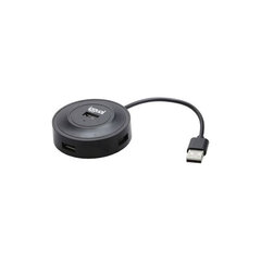 USB-хаб на 4 порта iggual IGG316689 USB 2.0 цена и информация | Адаптеры и USB разветвители | 220.lv
