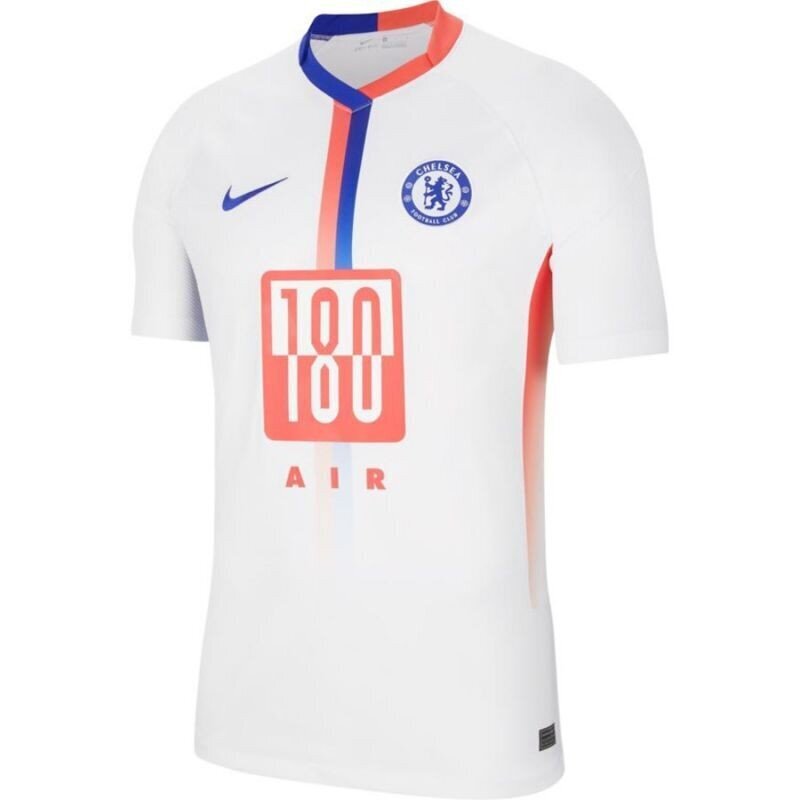 Futbola krekls Nike Chelsea FC Stadium M CW3880-101, balts цена и информация | Futbola formas un citas preces | 220.lv