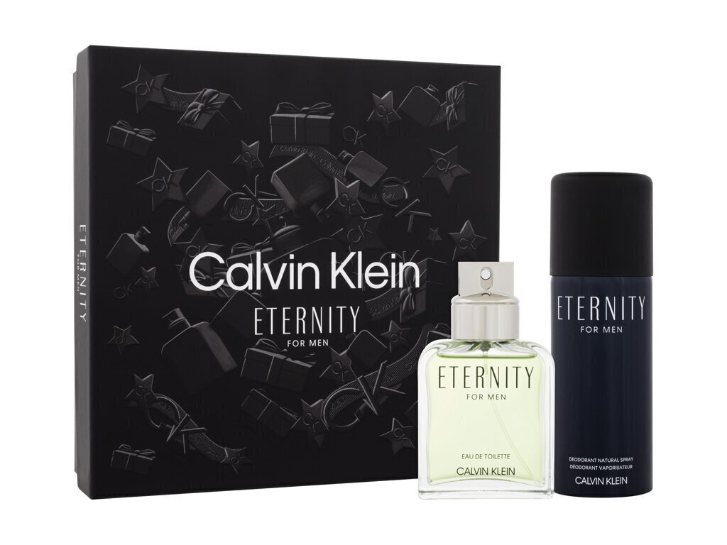 Komplekts Calvin Klein Eternity vīriešiem: tualetes ūdens EDT, 100 ml + izsmidzināms dezodorants, 150 ml цена и информация | Vīriešu smaržas | 220.lv
