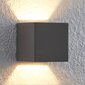 Lindby Quaso LED sienas lampa ir izgatavota no betona, pelēkā krāsā cena un informācija | Sienas lampas | 220.lv