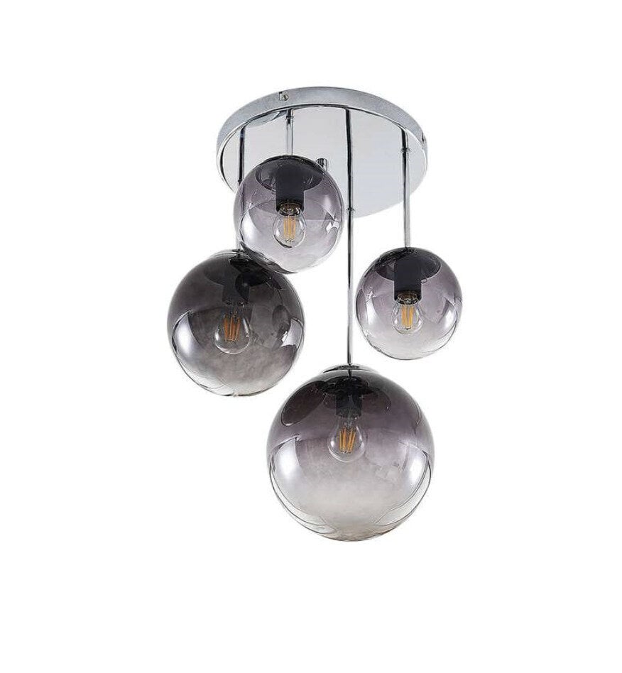 Lindby Robyn stikla griestu lampa, četras spuldzes cena un informācija | Griestu lampas | 220.lv