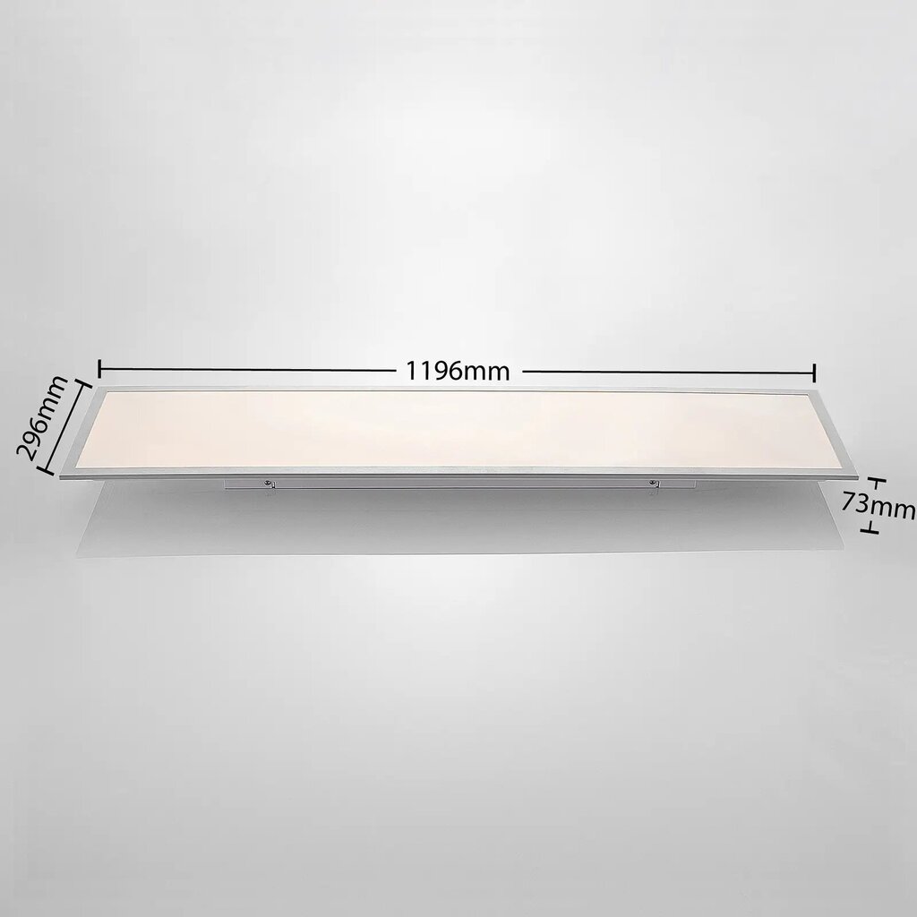 Lindby Stanley LED panelis 4000K 119cm x 29cm cena un informācija | Iebūvējamās lampas, LED paneļi | 220.lv