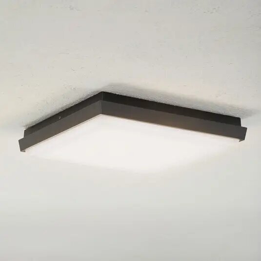 Lucande Amra LED āra griestu lampa, kvadrātveida 30 cm цена и информация | Griestu lampas | 220.lv
