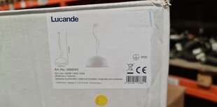 Lucande Maleo piekarināmā lampa 53cm balta цена и информация | Люстры | 220.lv