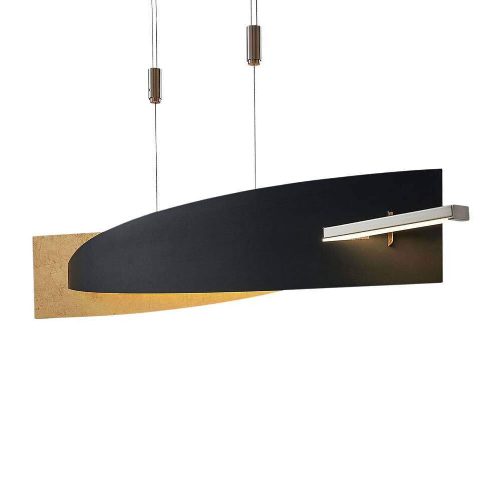 Marija LED piekaramā lampa, vertikāls abažūrs, melns cena un informācija | Lustras | 220.lv