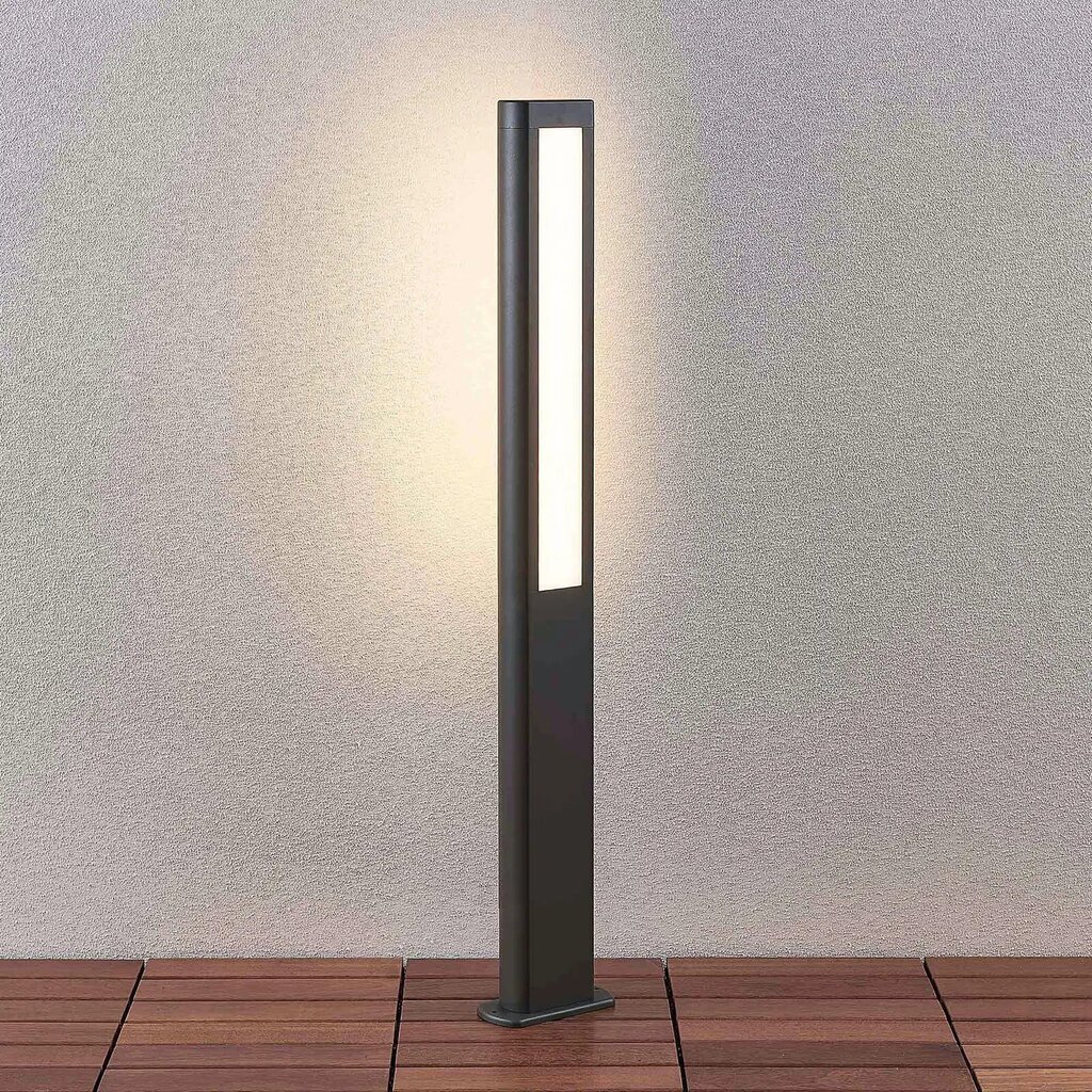 Mhairi LED sliežu gaisma, kvadrātveida, tumši pelēka, 100 cm cena un informācija | Āra apgaismojums | 220.lv