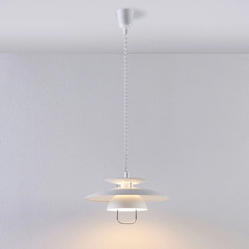 Piekaramā lampa Nadija ar E27 LED, balta цена и информация | Piekaramās lampas | 220.lv