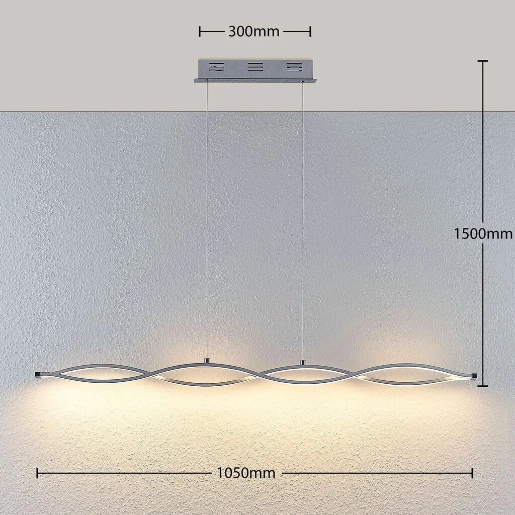 Roan LED lineāra piekaramā lampa, viļņota cena un informācija | Piekaramās lampas | 220.lv