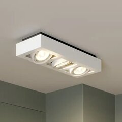 Ronka LED griestu prožektors, GU10, 3 spuldzes, balts cena un informācija | Griestu lampas | 220.lv