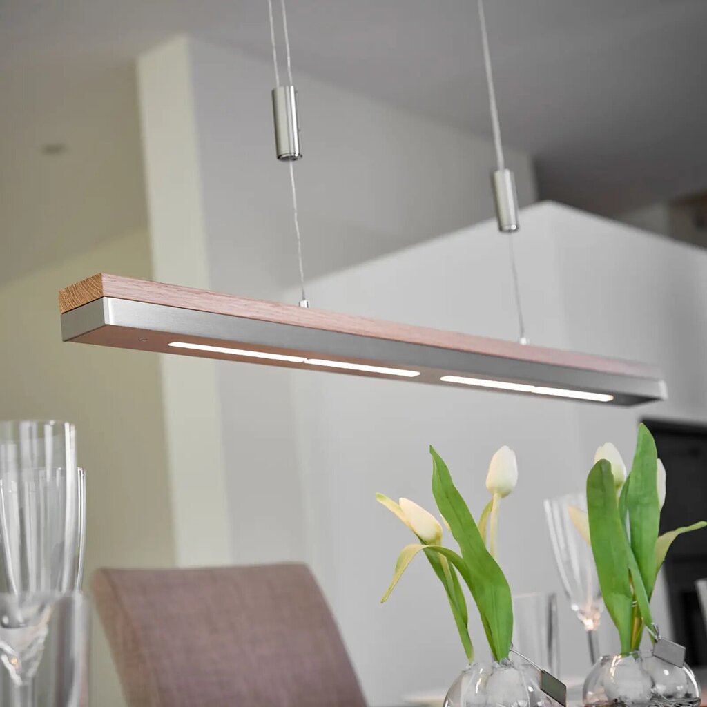 Rothfels LED piekaramā lampa Elna, niķelis, 118 cm cena un informācija | Piekaramās lampas | 220.lv